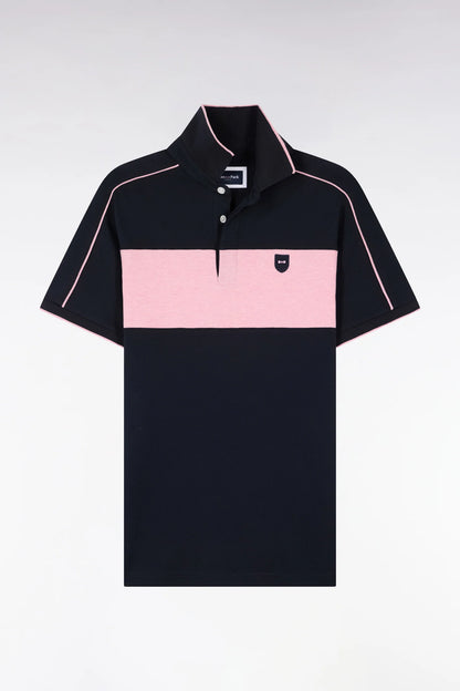 Polo rose en coton stretch à manches courtes  e26maipc0009 rom22