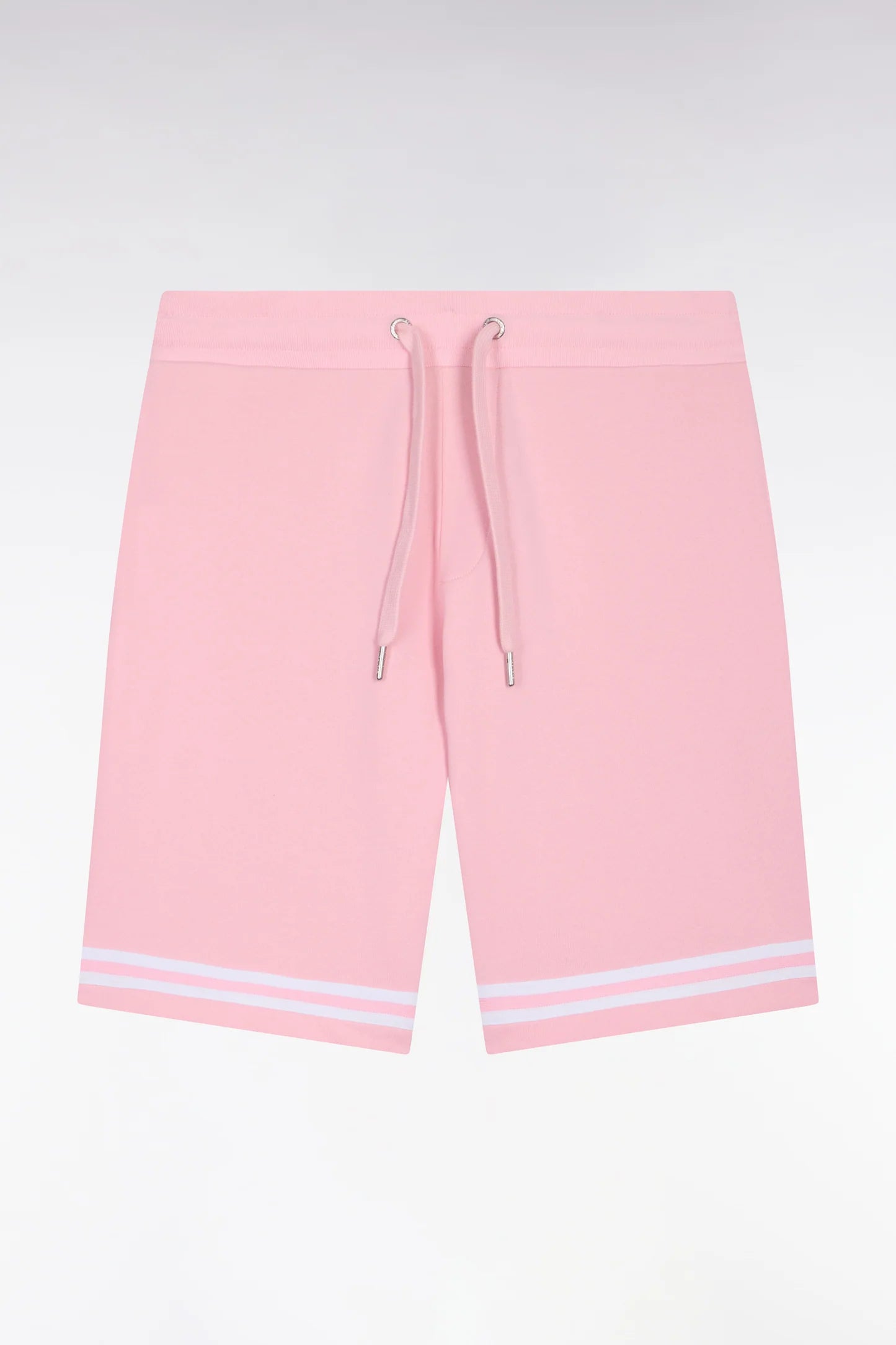 Eden Park Pink fleece shorts with striped leg trims 26maish0008 roc16