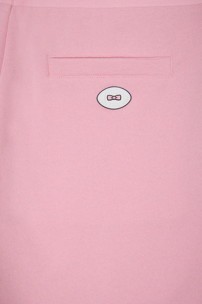 Eden Park Pink fleece shorts with striped leg trims 26maish0008 roc16