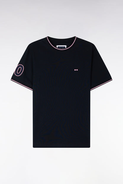 T-shirt à manches courtes en coton bleu marine, e26maitc0018 blf
