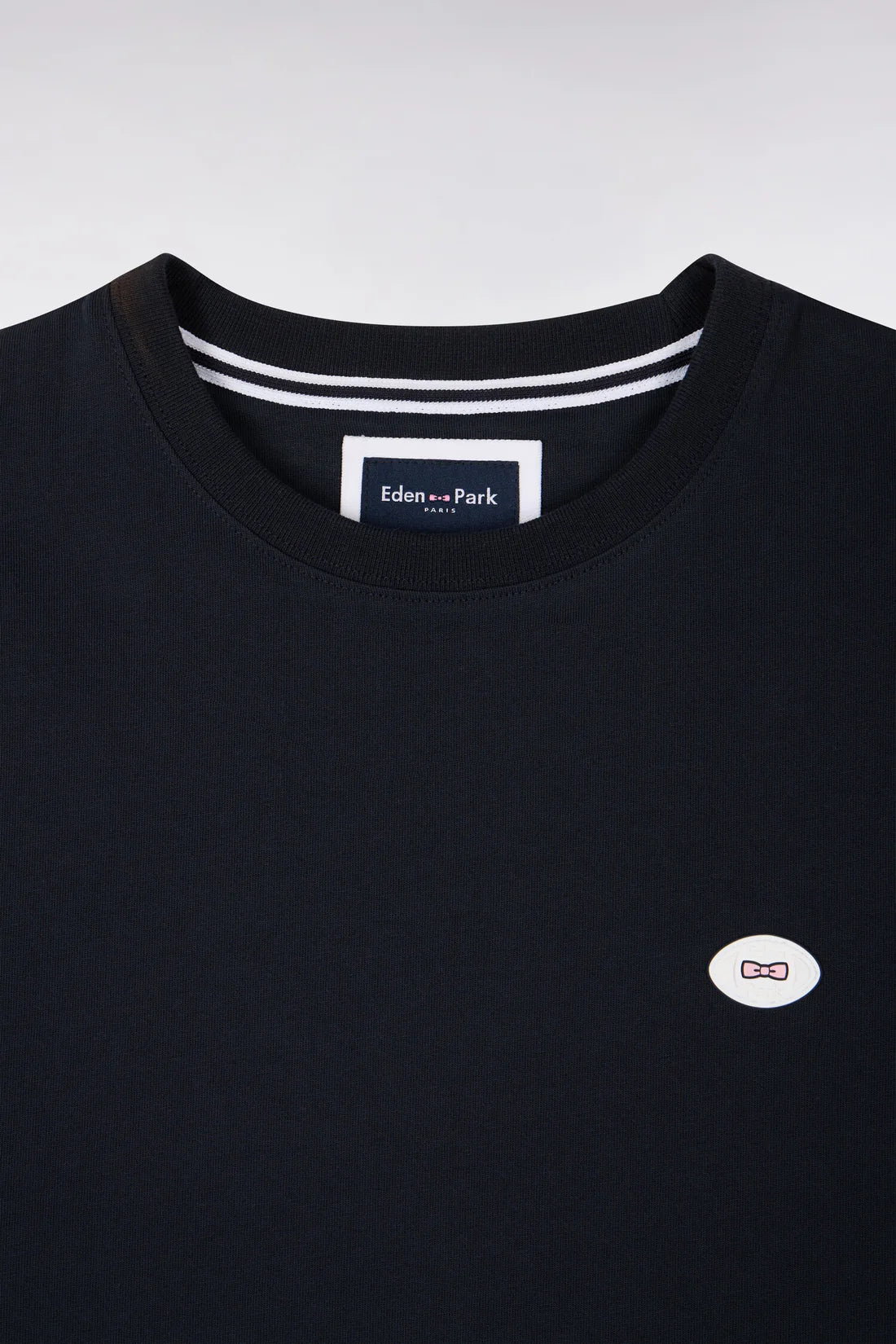 T-shirt bleu marine en coton, manches courtes e26maitc0031 blf