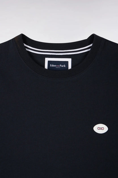 T-shirt bleu marine en coton, manches courtes e26maitc0031 blf