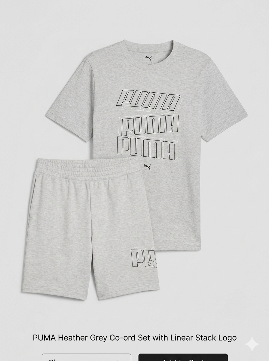 ENSEMBLE Puma pour homme Ess Logo Lab Exec gris 684664 04 684670 04