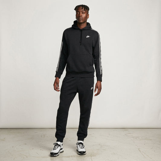 Enssemble Nike Club Fleece Men's Graphic Hooded Tracksuit black fb7296-010