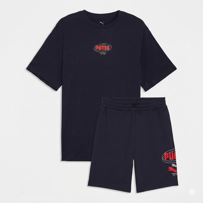 Puma ESS LOGO LAB STORY 1 SHORTS 10’’ TR 692023 16 692460 16 bleu nuit