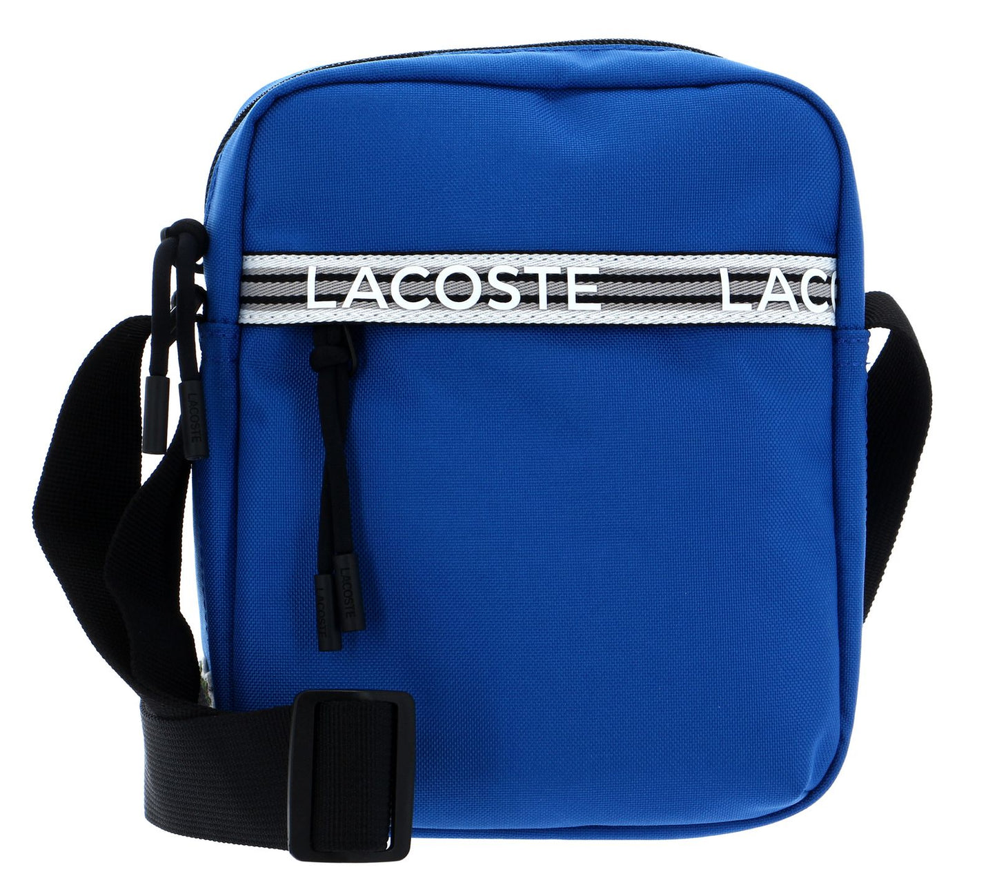LACOSTE Vertical Camera Bag Royaume Noir Blanc nh4270nz l77