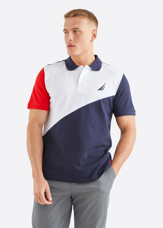 t-shirt nautica bleu et rouge n1i00787(787)