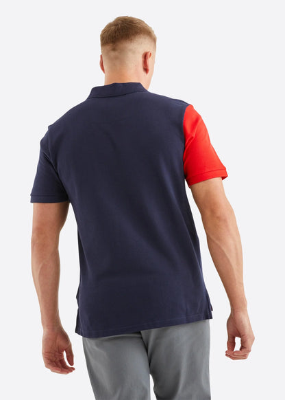 t-shirt nautica bleu et rouge n1i00787(787)