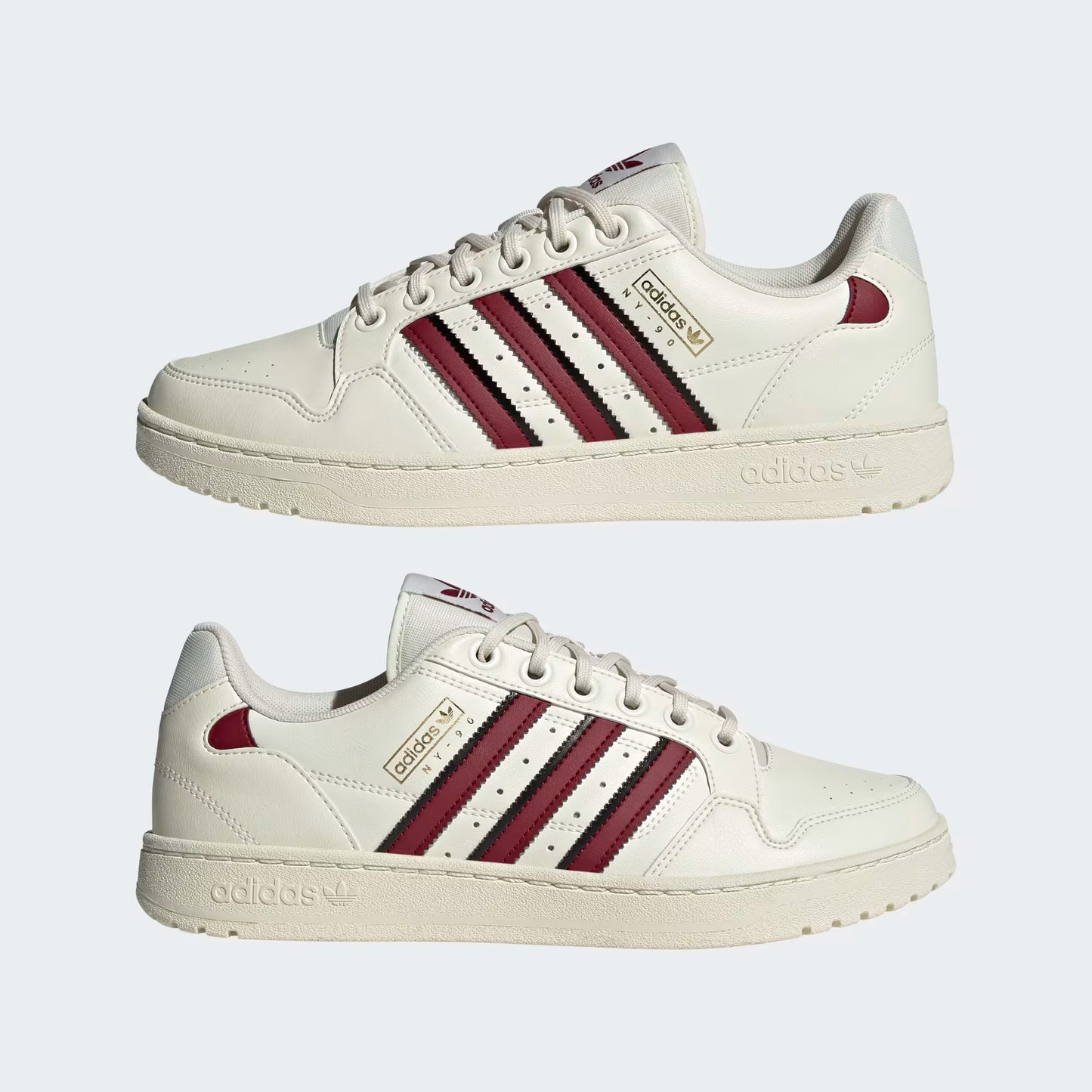 adidas originals NY 90 Shoes BeigeRed H04429