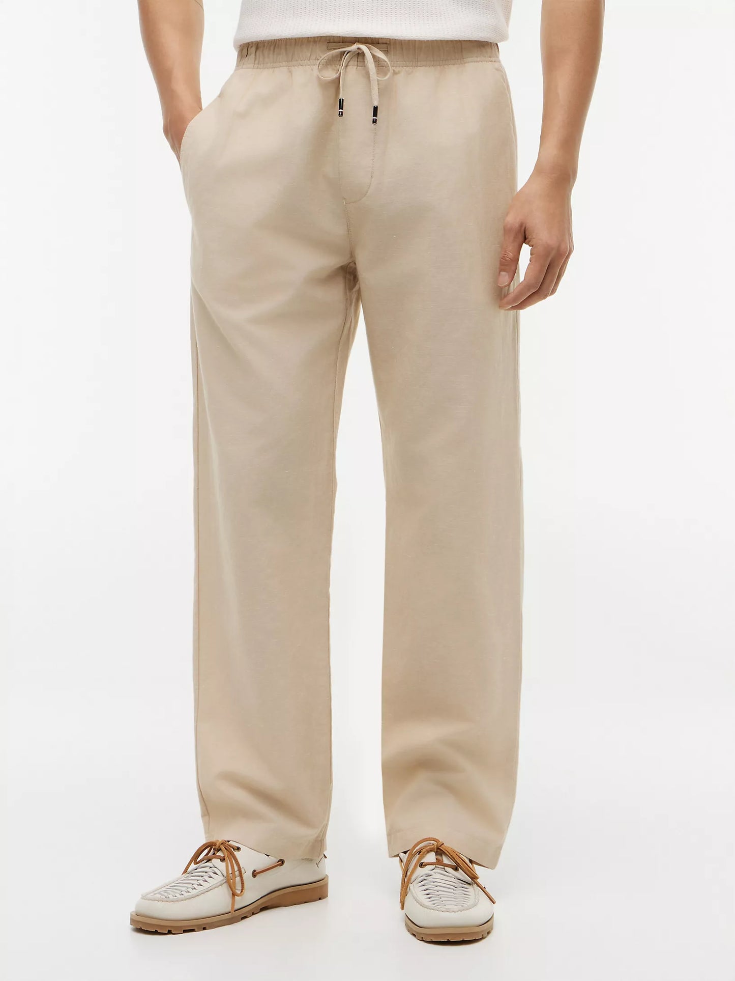 Tommy Hilfiger Cotton-Linen Blend Relaxed Pant Xm07239 25i ab9