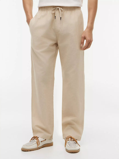 Tommy Hilfiger Cotton-Linen Blend Relaxed Pant Xm07239 25i ab9