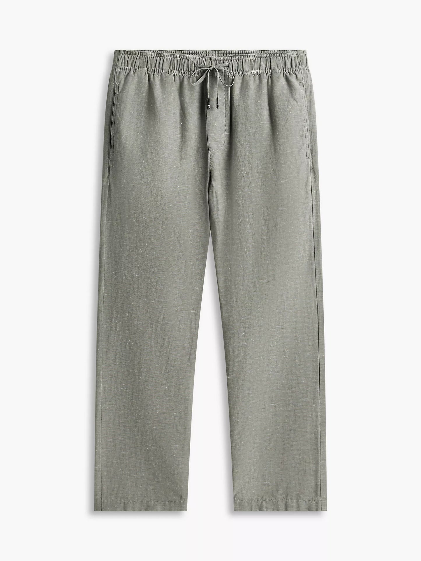 Cotton-Linen Blend Relaxed Pant grey Xm07239 02i pli