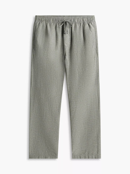 Cotton-Linen Blend Relaxed Pant grey Xm07239 02i pli