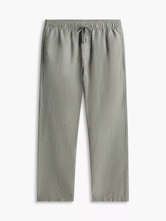 Cotton-Linen Blend Relaxed Pant grey Xm07239 02i pli