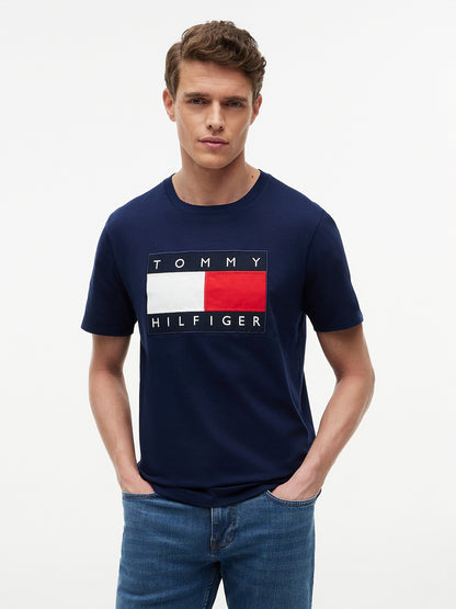 t-shirt tommy hilfiger  xm07429 401 dcc blue