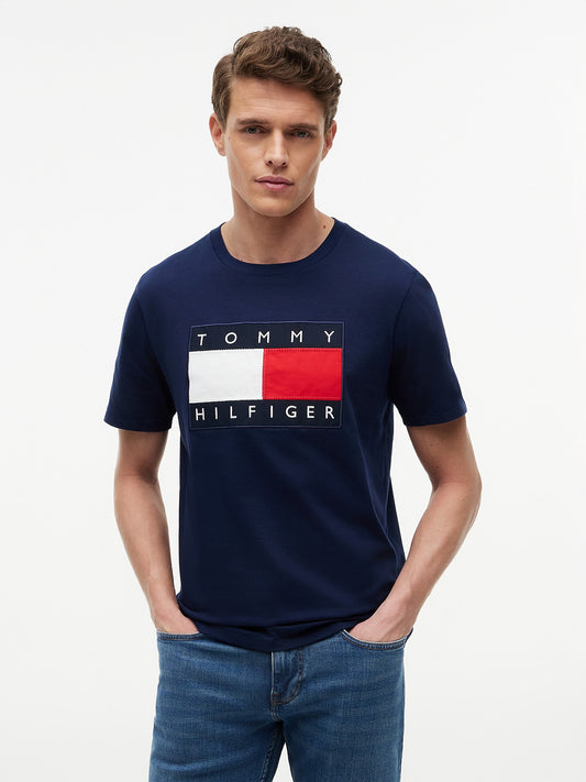 t-shirt tommy hilfiger  xm07429 401 dcc blue