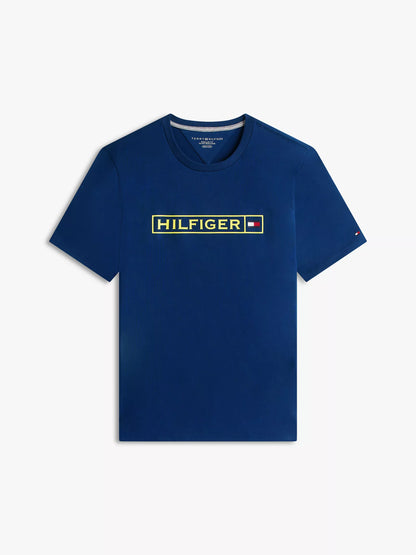 T-shirt Hilfiger Box Logo xm07446 400 dcc blue