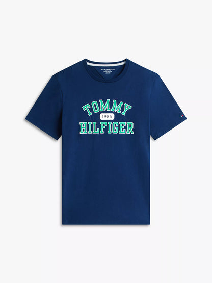 Tommy Varsity Logo T-Shirt xm07447 400  bleu