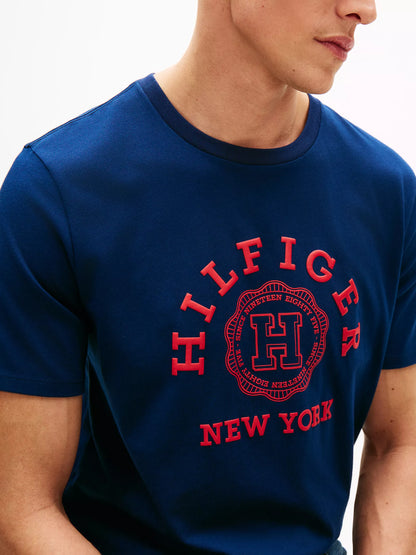 Hilfiger Arch Logo T-Shirt xm07703 400  bleu