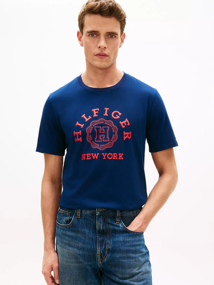 Hilfiger Arch Logo T-Shirt xm07703 400  bleu