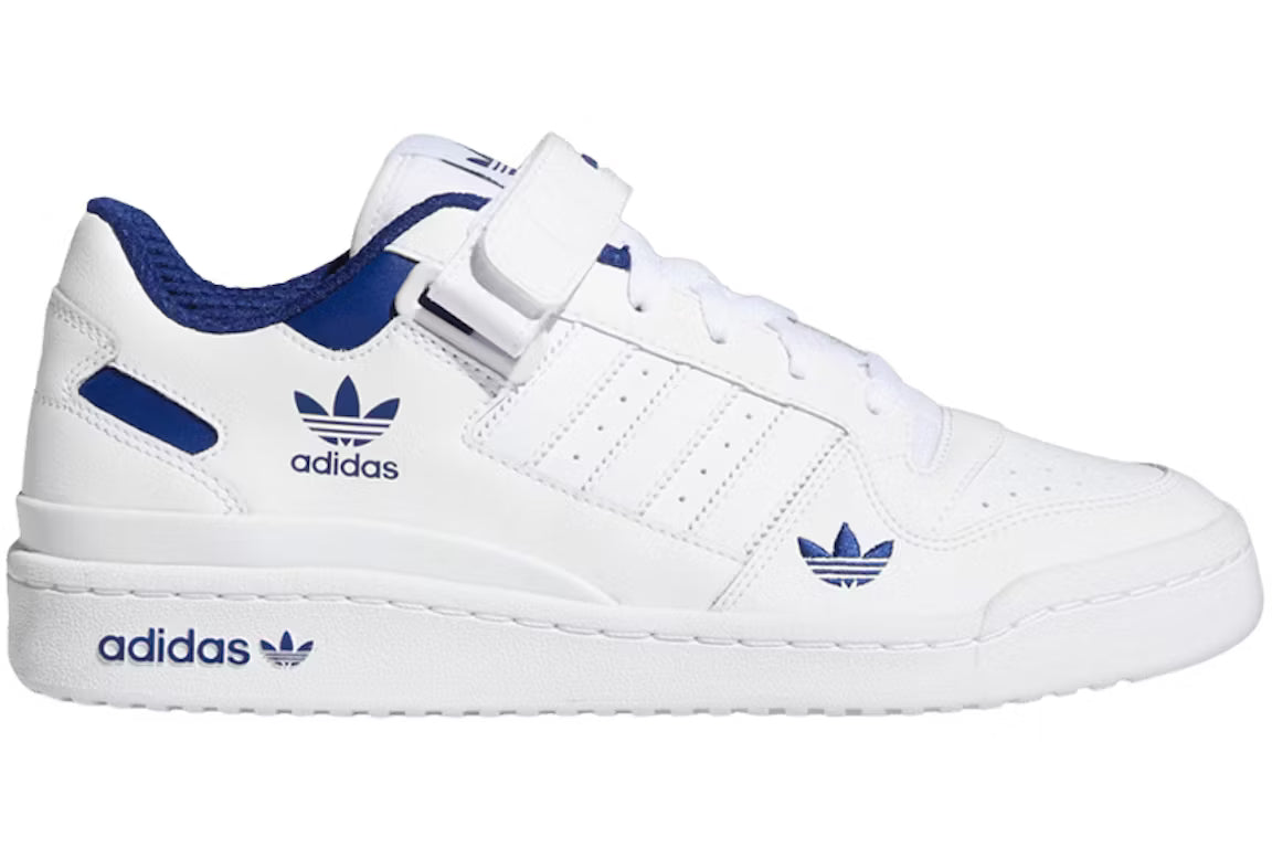 adidas originals Forum Low white and blue casual sneakers ho1673