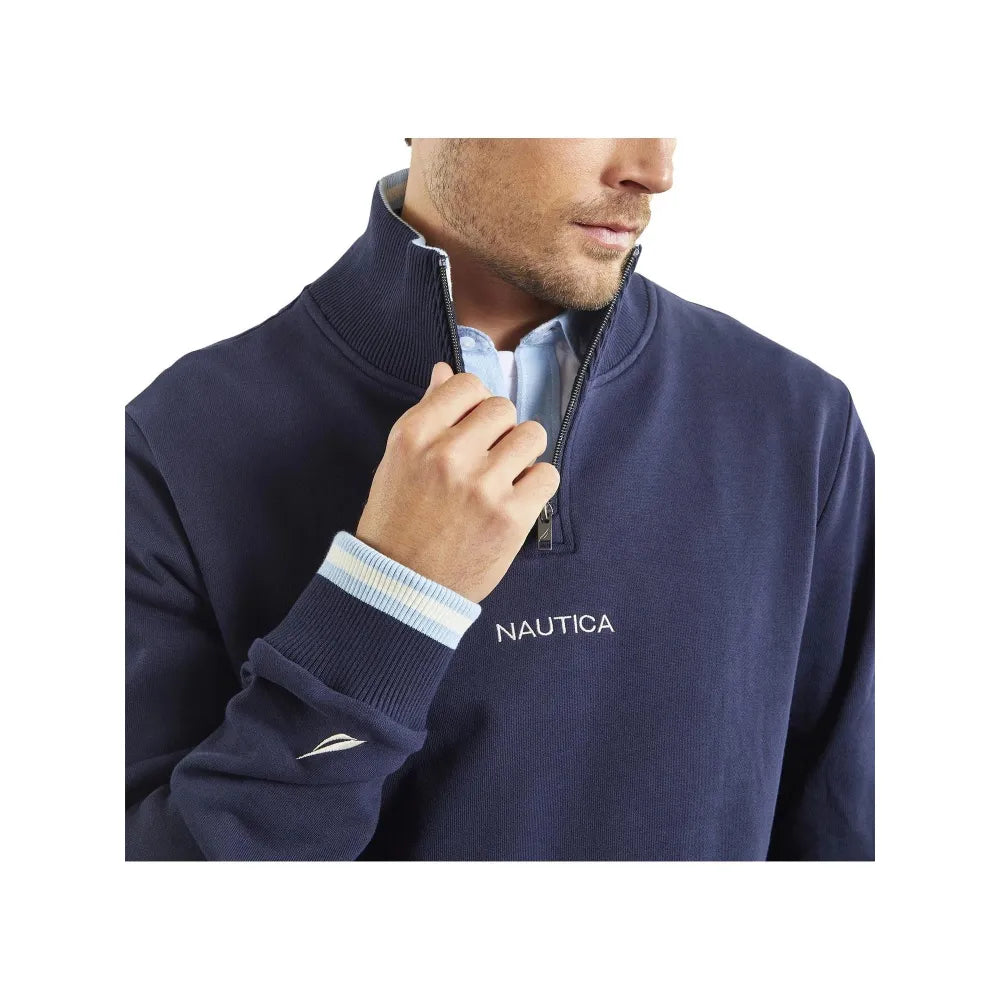 Nautica Banff 1/4 Zip Top dark navy n1m01685(459)