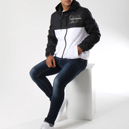 Coupe-Vent Color Block 7781 Blanc Noir J30J307781-112