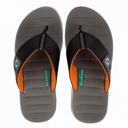 Cartago Malaga Flip Flops 10954 Gray Orange Green AT596