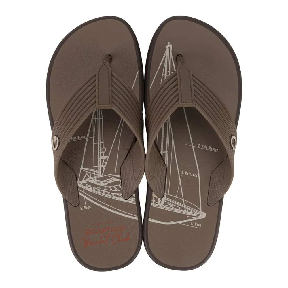 Men's Slipper Carthage Montreal Finger brown/beige (11729 -Ay675)