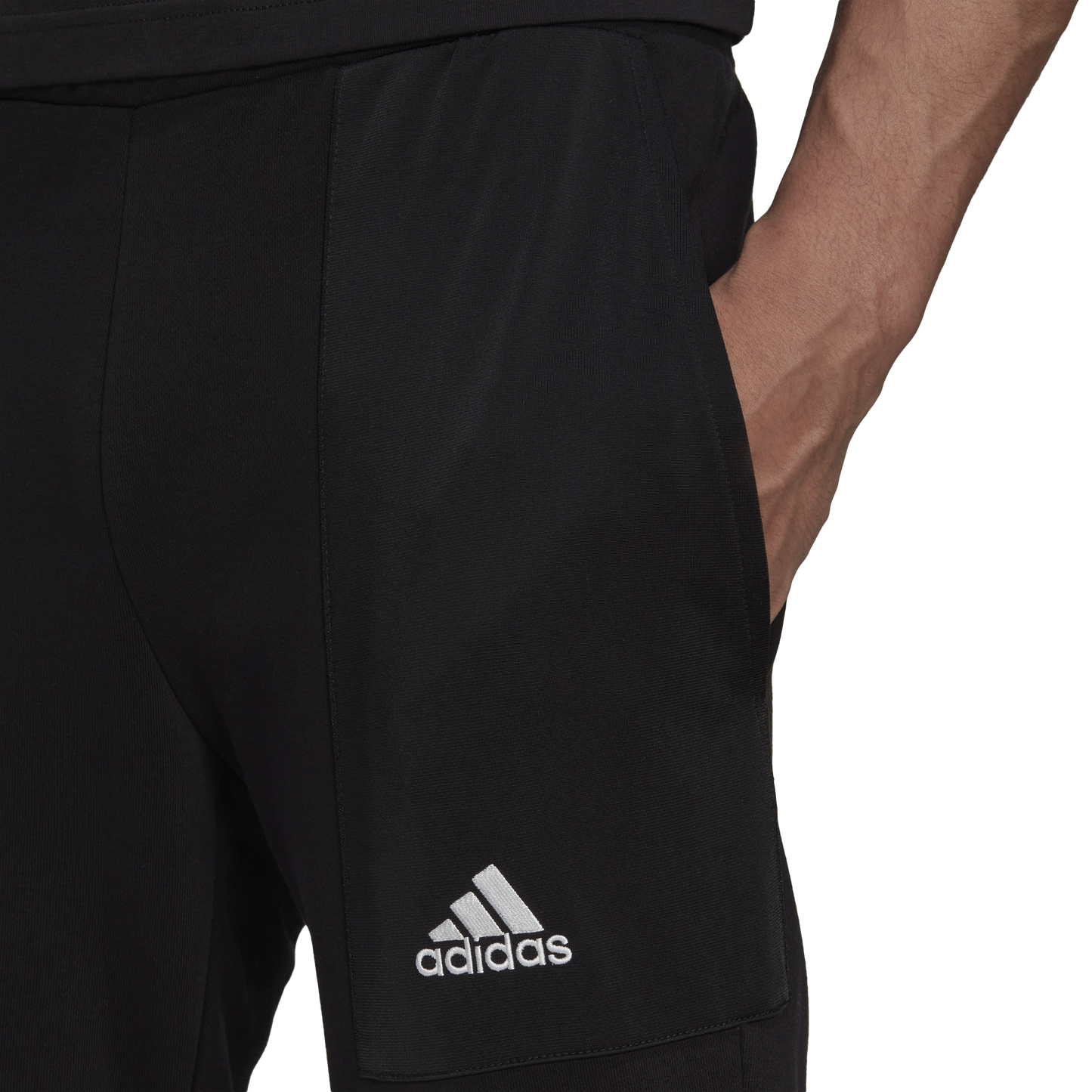 Men's Adidas Hoodie Fleece Black/White Unisex Hoodie and black pant HK0369 /HK0384