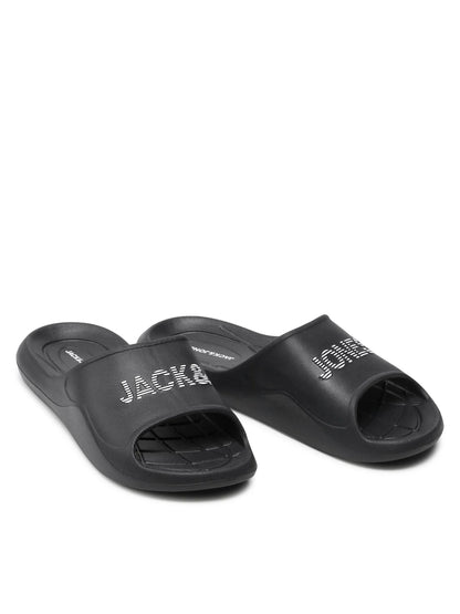 claquette Jack&Jones  plastic noire 12204005