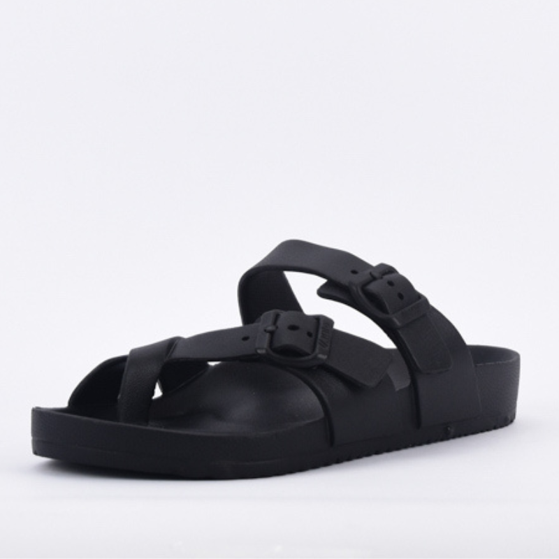 Black footbed beach sandal AG29M