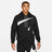 NikeSemi-Brushed Back Pullover Hoodie 'Black White'Men's dd6011-010