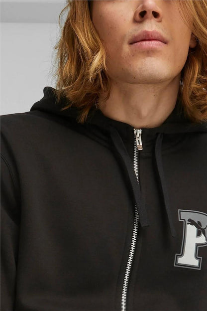 Puma 676789 01 Puma Squad Fz Hoodie Fl Puma Black Adult Men's Sweatshirt