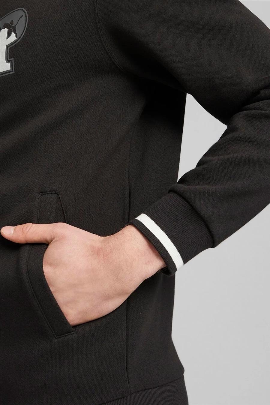 Puma 676789 01 Puma Squad Fz Hoodie Fl Puma Black Adult Men's Sweatshirt