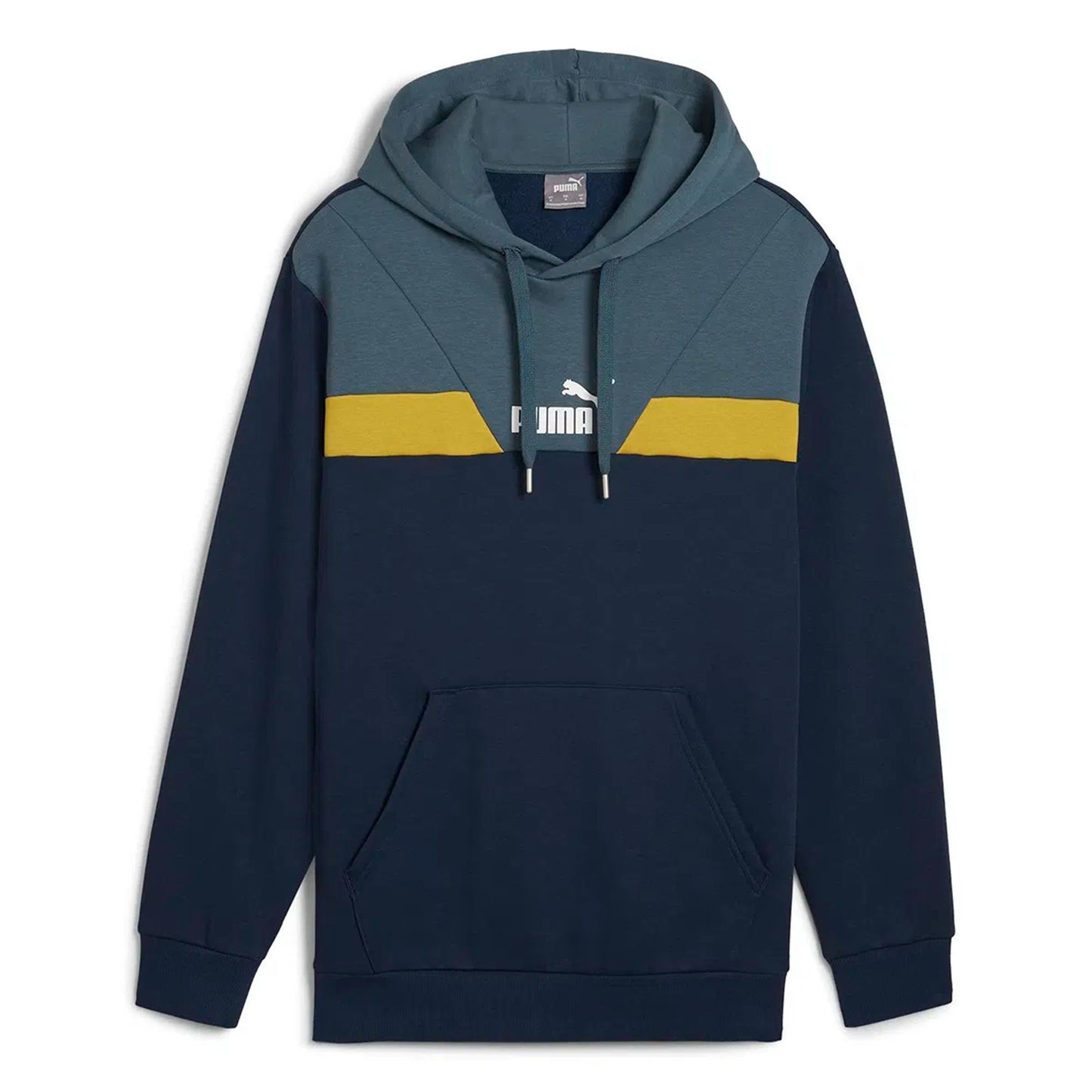 Puma 681731-14 Puma Power Colorblock Hoodie Club Navy Men's Sweatshirt