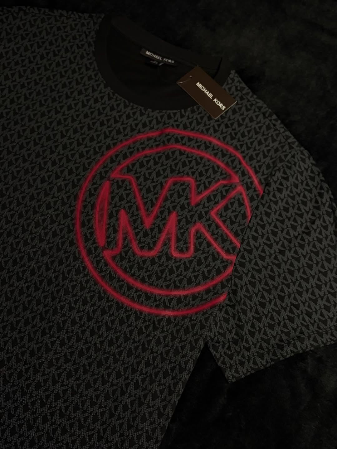 t-shirt michael kors ot552mhfv4 black