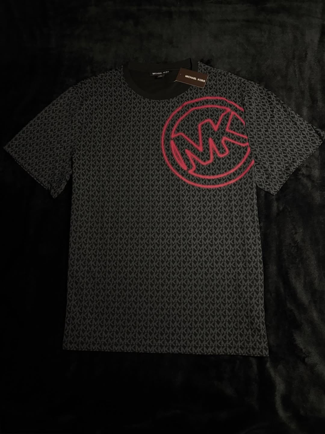 t-shirt michael kors ot552mhfv4 black