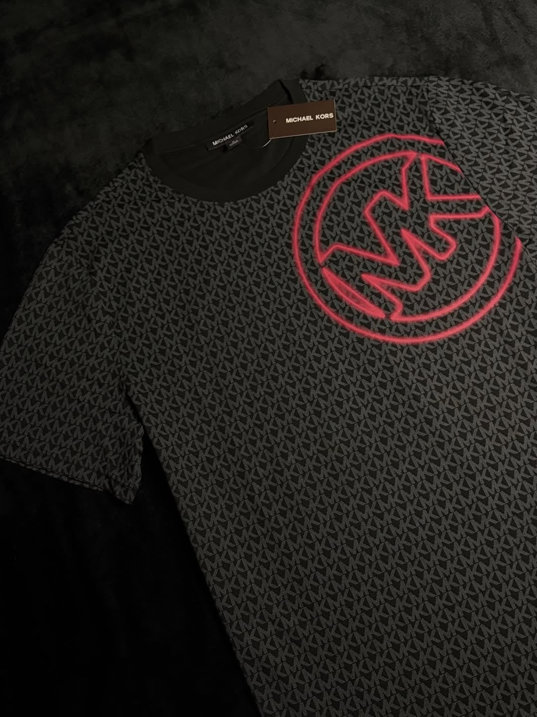 t-shirt michael kors ot552mhfv4 black