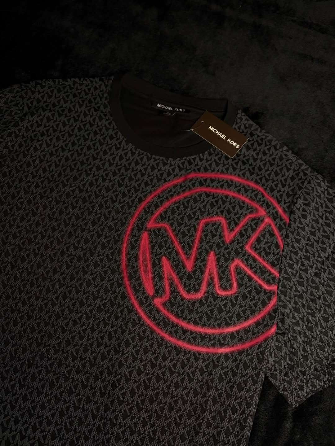 t-shirt michael kors ot552mhfv4 black