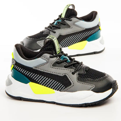 Basket basse garcon Puma Noir RS-Z core ac inf Ref 384728-06