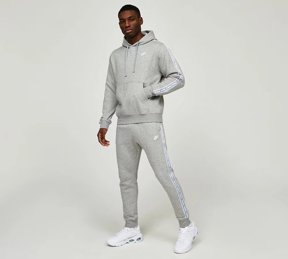 Nike Genuine Tape Tracksuit Hoodie Top & Bottoms Grey Various Sizes FB7296-063