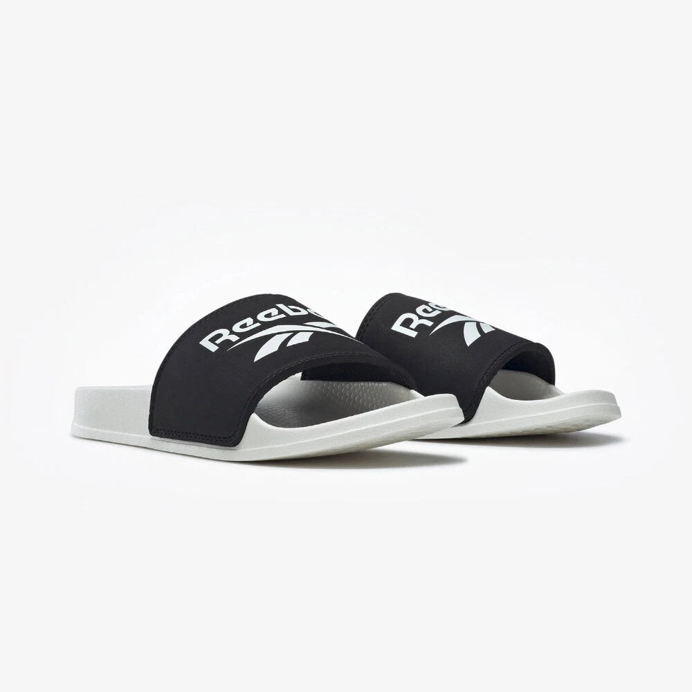 New Womens Reebok FULGERE SLIDE BLACK / WHITE HR0688