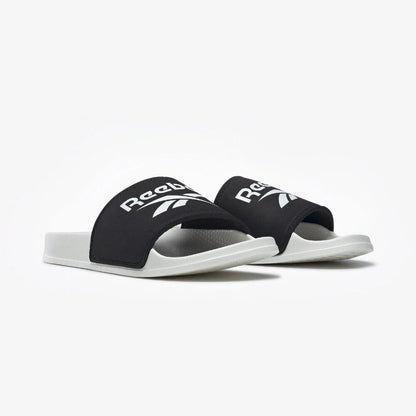 New Womens Reebok FULGERE SLIDE BLACK / WHITE HR0688