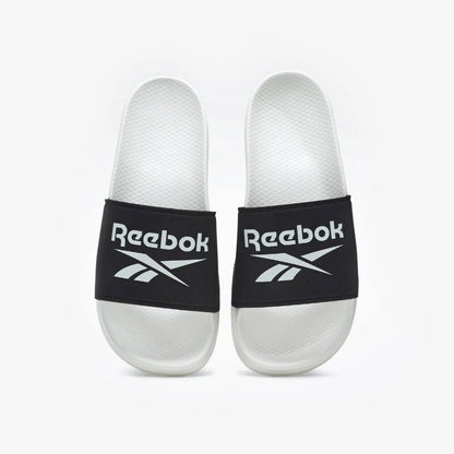 New Womens Reebok FULGERE SLIDE BLACK / WHITE HR0688