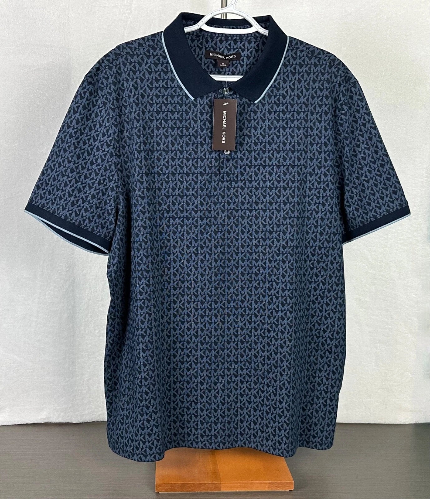 Polo Michael Kors pour homme, bleu marine nuit os65mbp48t
