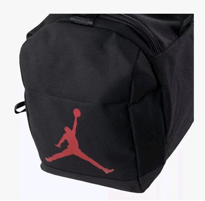 NIKE JORDAN SMALL BLACK RED GYM SPORT Duffel SM0168-023 BAG SHOE POCKET SM0168-023