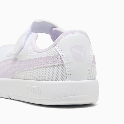 Puma Kids Courtflex V3 Lina V Ps White-Lilac Shoes  400578-01