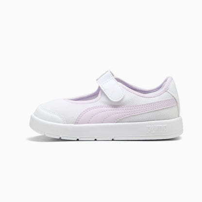 Puma Kids Courtflex V3 Lina V Ps White-Lilac Shoes  400578-01