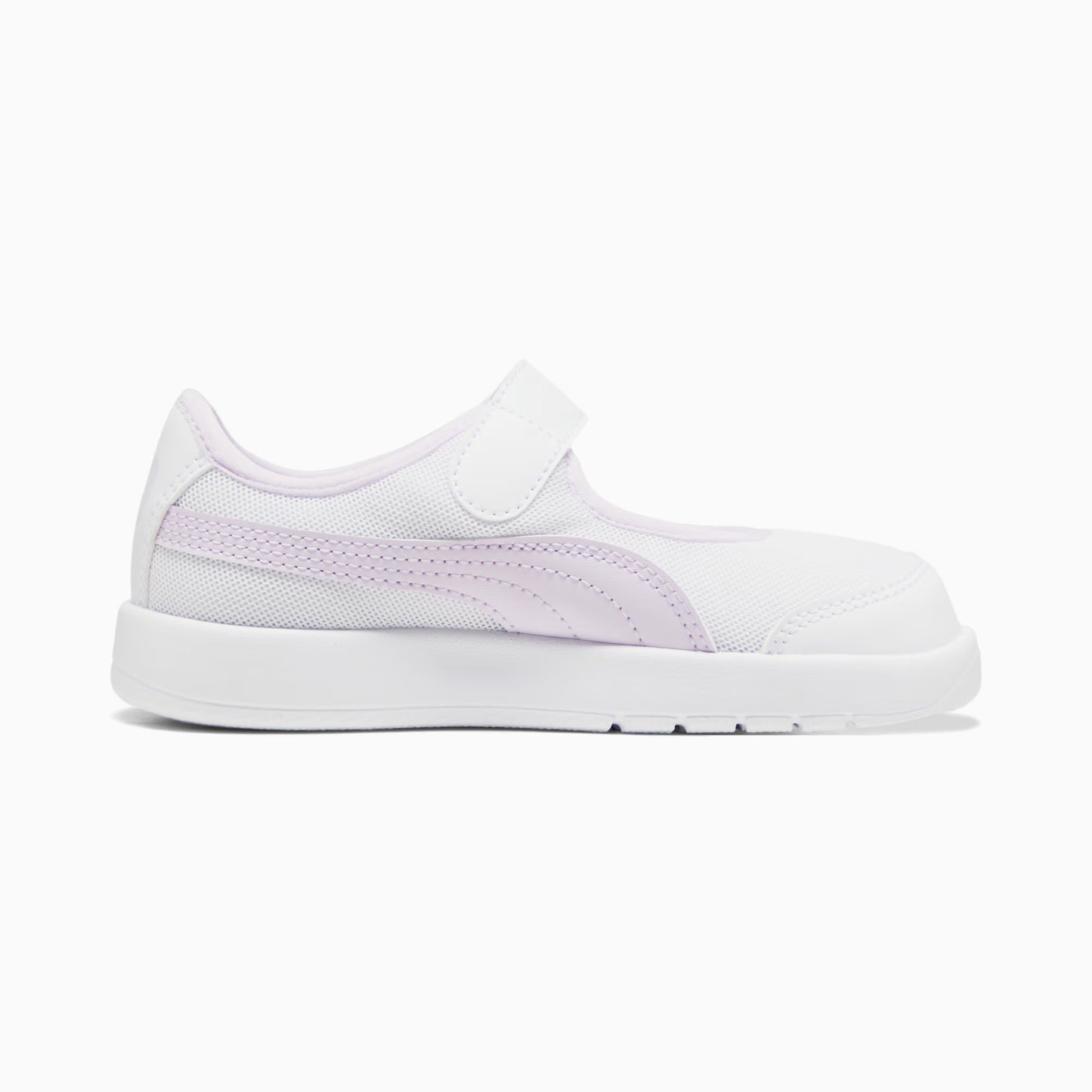 Puma Kids Courtflex V3 Lina V Ps White-Lilac Shoes  400578-01